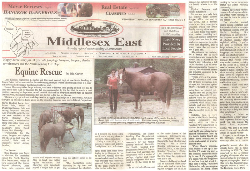Equine Rescue article